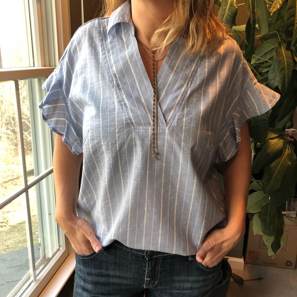 H&M STRIPED BLOUSE